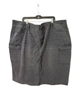 Ava & Viv Black Cargo Pencil Skirt